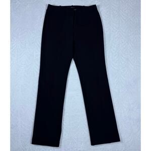 Worthington Modern Fit Women's 10 Black‎ Dress Pants Straight Leg Flat Front
